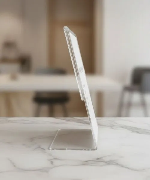 A6 Table Top Display Stand (L Shape)