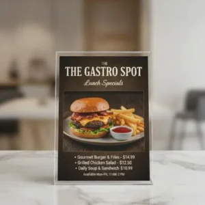 A6 Table Top Display Stand (L Shape)