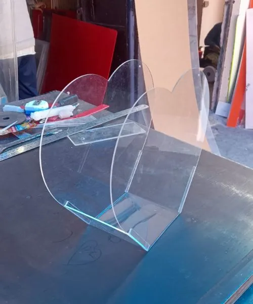 Heart Shape Clear Gift Bag