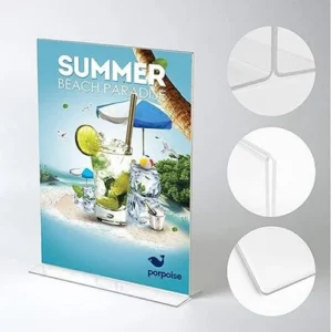 A4 Acrylic Display Stand (T Shape)