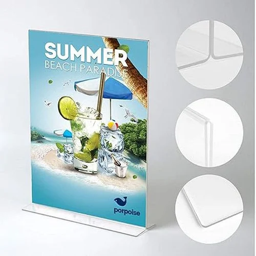A4 Acrylic Display Stand (T Shape)